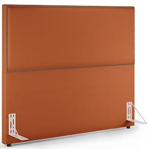 Cabeceira Box Casal King Com Tachas 195 Cm Vicenza L02 Tecido Terracota - Lyam Decor