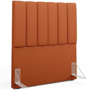 Cabeceira Cama Box Solteiro 100 Cm Dália W01 Tecido Terracota - Lyam Decor