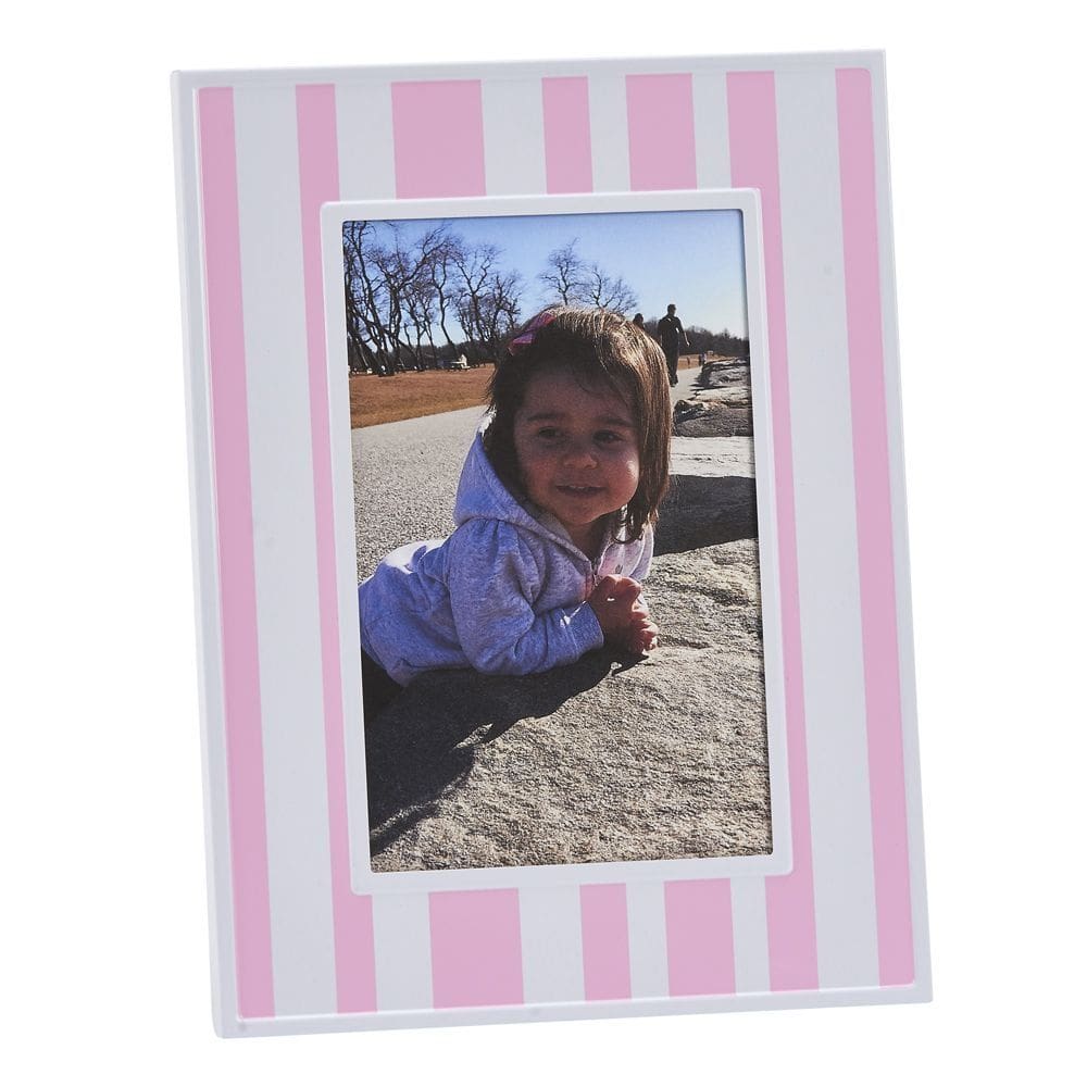 Porta-retratos Creative Gifts International rosa/branco 4x6