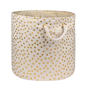 Caixa de armazenamento DII Gold Metallic Collection Poliéster Grande