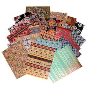Papel artesanal Roylco World Patterns 8,5 x 11 polegadas, 96 folhas, 96 unidades