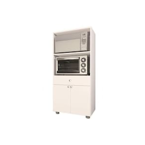 Balcão Multiuso Cozinha âmbar C/ 2 Portas E 1 Gaveta 70cm Branco - Telasul