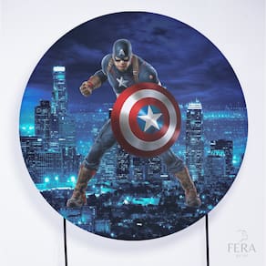 Painel Decorativo para Festa 1,80x1,80 metros Vesti Fácil com Elástico Vingadores - Fera Print
