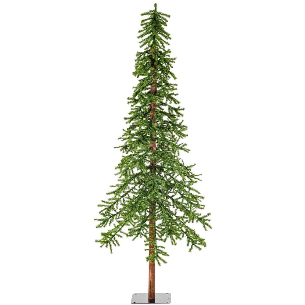 Árvore de Natal Vickerman Natural Alpine de 8 pés com 1221 pontas de PVC