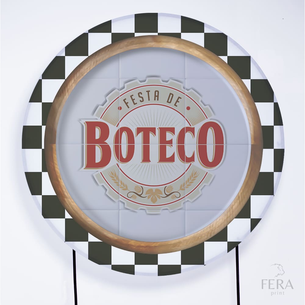 Painel Decorativo para Festa 1,50x1,50 metros Vesti Fácil com Elástico Boteco - Fera Print