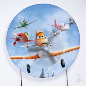 Painel Decorativo para Festa 1,80x1,80 metros Vesti Fácil com Elástico Aviões - Fera Print