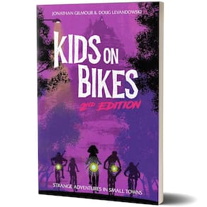 Livro de capa mole de RPG Renegade Game Kids on Bikes 2ª edição