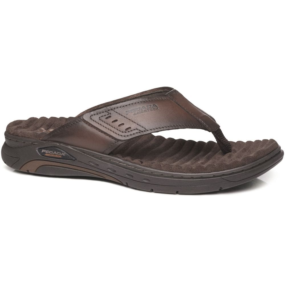 Chinelo Masculino Pegada Couro Macio Conforto Leve Estilo