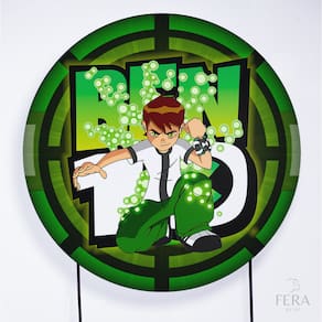 Painel Decorativo para Festa 1,80x1,80 metros Vesti Fácil com Elástico Ben 10 - Fera Print