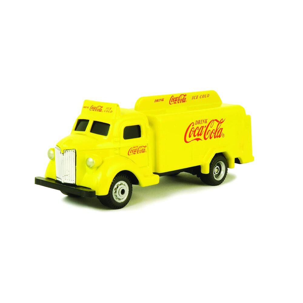 Caminhão de garrafas Scale Model Diecast Collectible Motor City Classics Coca-Cola 1947 (amarelo) 1:87