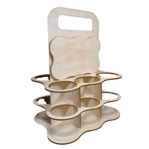 Porta Garrafa Mdf 6 Lugares Suporte Cerveja