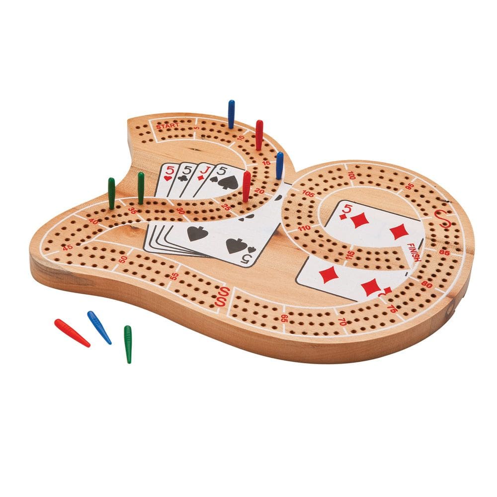 Conjunto de jogos de tabuleiro Cribbage Mainstreet Classics Wooden 29