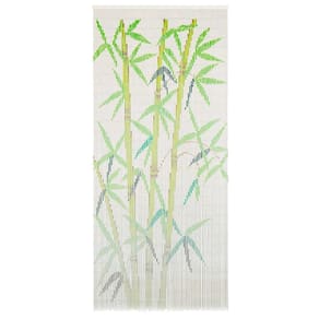 Cortina de porta para insetos vidaXL Bamboo Leaves Anti Mosquito