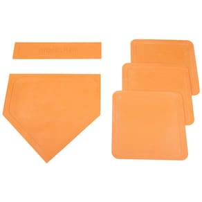 Throw Down Bases BSN Orange (5 peças) para softbol e beisebol