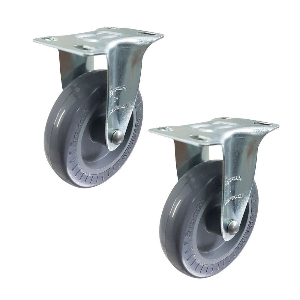 Rodízio Fixo 3” FLR 310 BP 60kg Cinza 102227 2un Rod-Car