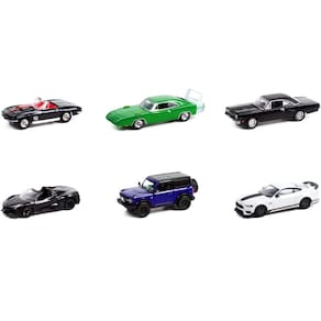 Diecast Model Cars Greenlight Barrett Jackson Scottsdale, conjunto de 6 séries 8 1/64