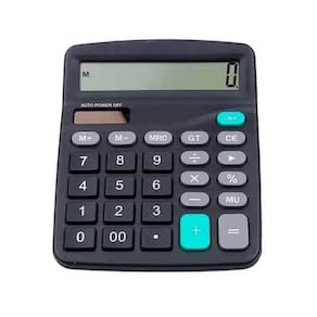 Calculadora de Mesa Big Display 12 Dígitos Solar + Pilha AA - Gatte | Escolar | Escritório | Calculos