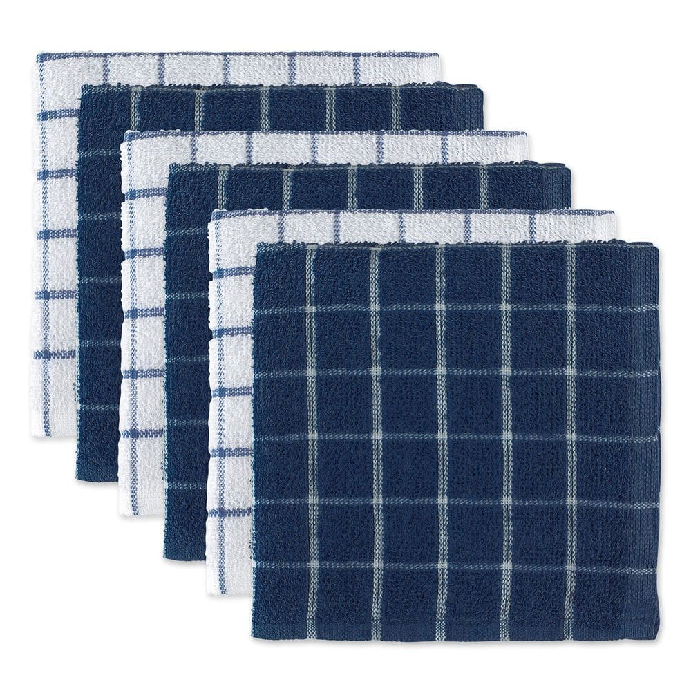 Conjunto de panos de prato DII Basic Terry Collection 30x30cm azul náutico