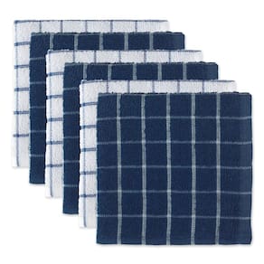 Conjunto de panos de prato DII Basic Terry Collection 30x30cm azul náutico