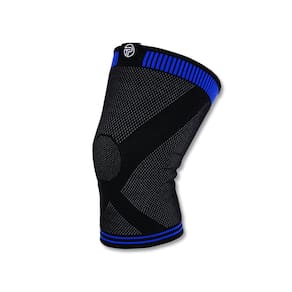 Suporte de joelho Pro-Tec Athletics 3D Flat Medium - Azul/Preto