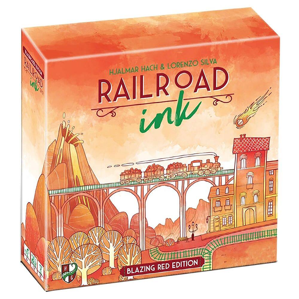 Jogo de Tabuleiro Horrible Guild Railroad Ink Blazing Red Edition