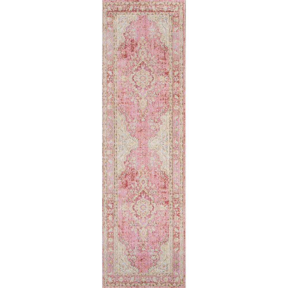 Tapete Area Tapetes Momeni Isabella Traditional Medallion Pink
