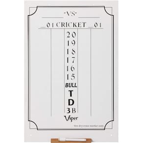 Dry Erase Scoreboard Viper Cricket e 01 Dart Games