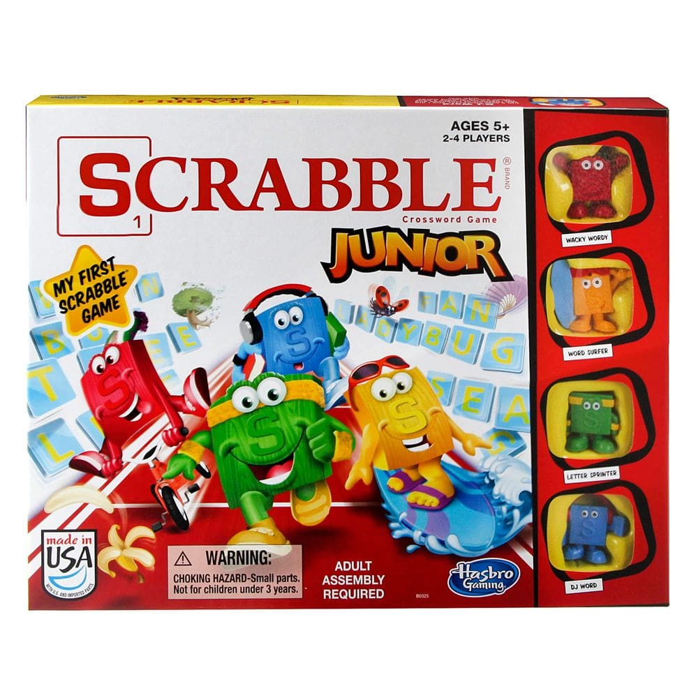 Jogo de tabuleiro Hasbro Gaming Scrabble Junior 2-4 jogadores com mais de 5 anos