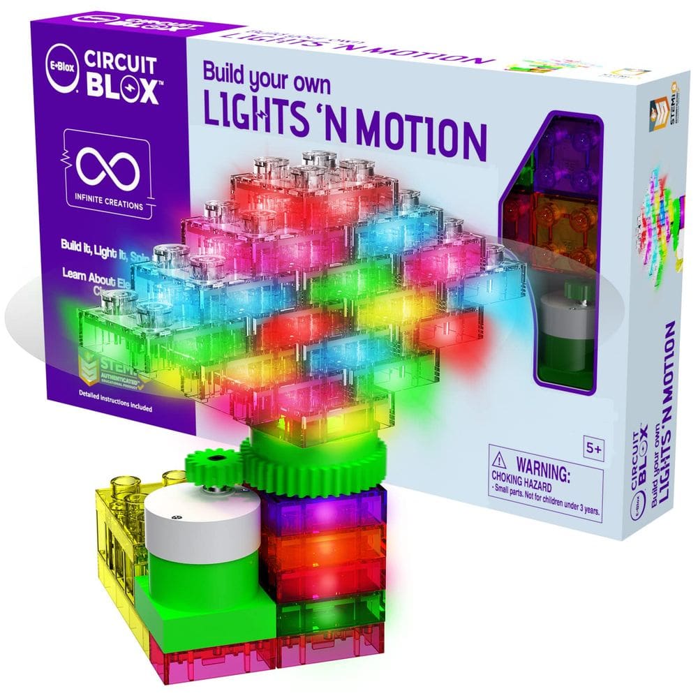 Kit de circuito de blocos de construção E-Blox Lights `N Motion 5+ Years