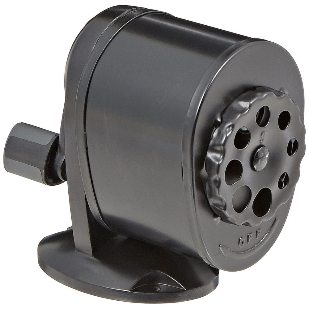 Apontador de lápis School Smart 84835 Multifuros Black Metal