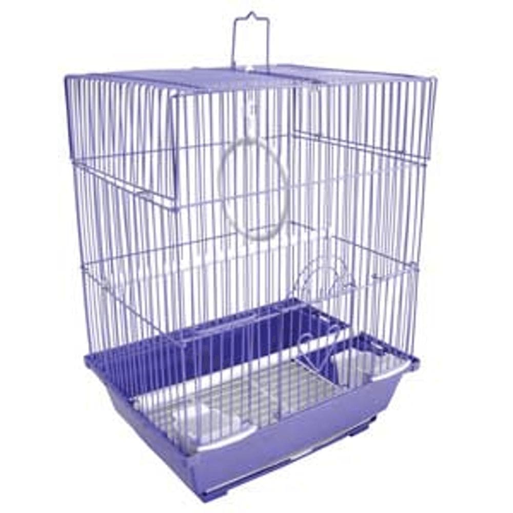 Gaiola YML A1124MPUR Flat Top para periquitos pequenos 28x22x35cm