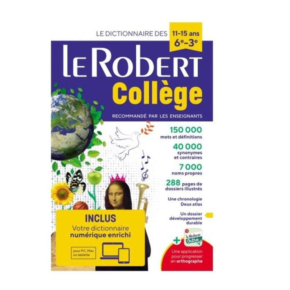 Dictionnaire Le Robert Collège Et Son Dictionnaire En Ligne - 11/15 Ans - 6E-5E-4E-3E