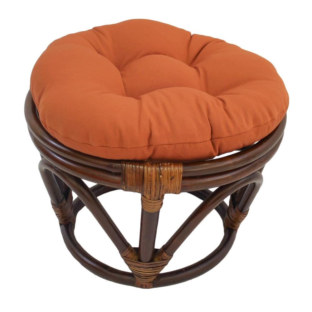 Almofada de escabelo Blazing Needles Solid Twill Round 18 cm