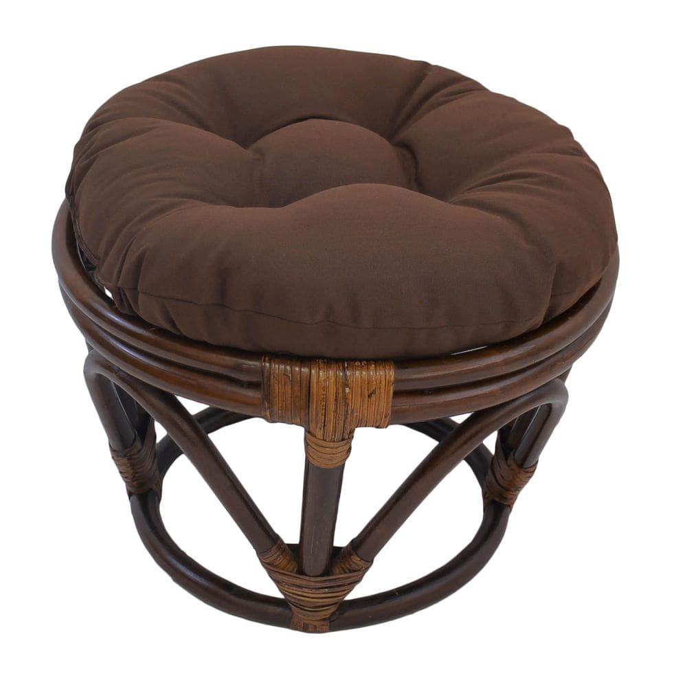 Almofada de escabelo Blazing Needles Solid Twill Round 18 cm