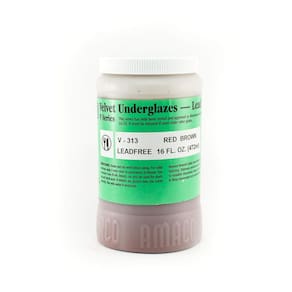 Underglaze AMACO Velvet Red Brown 473mL