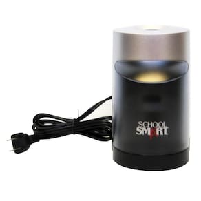 Apontador de lápis elétrico School Smart Vertical preto/cinza