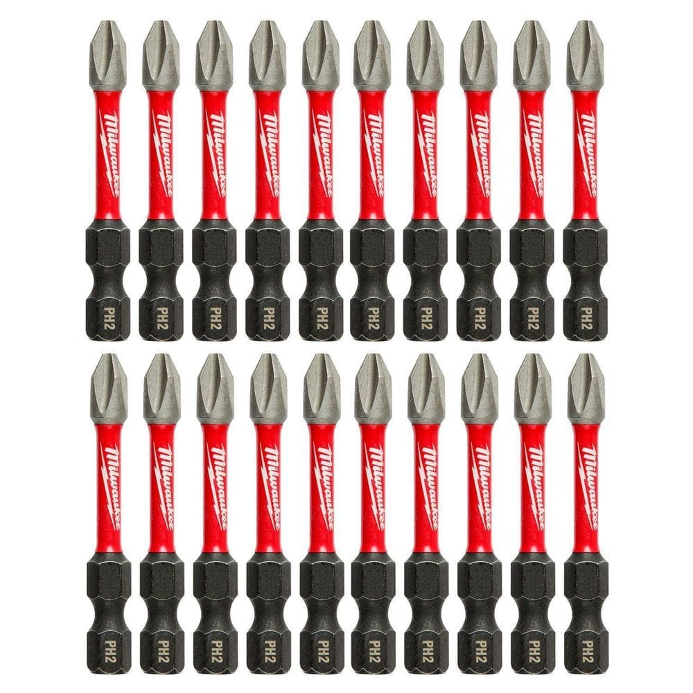 Kit 20 Chaves Bits Philips Ph2 X 50mm 48-32-4262 Milwaukee
