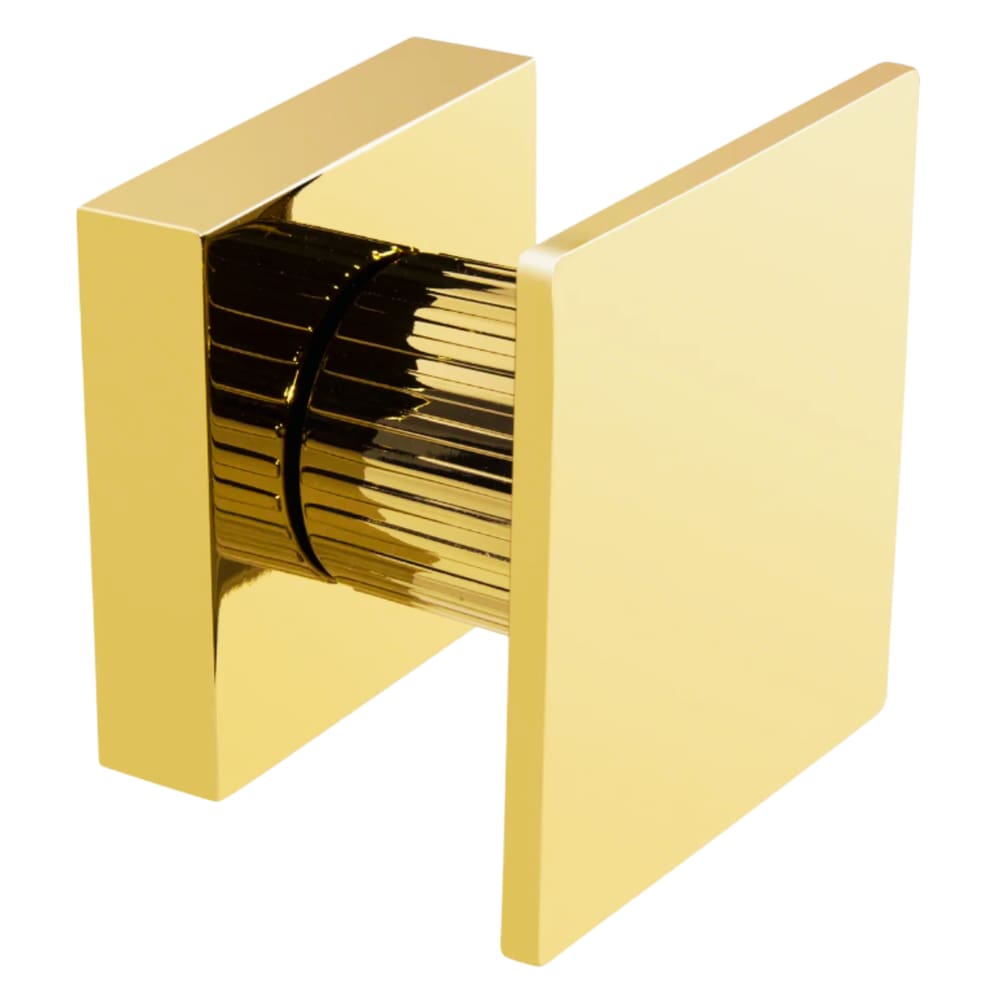 Acabamento Quadrado Cogumelo registro base Deca Gold Dourado