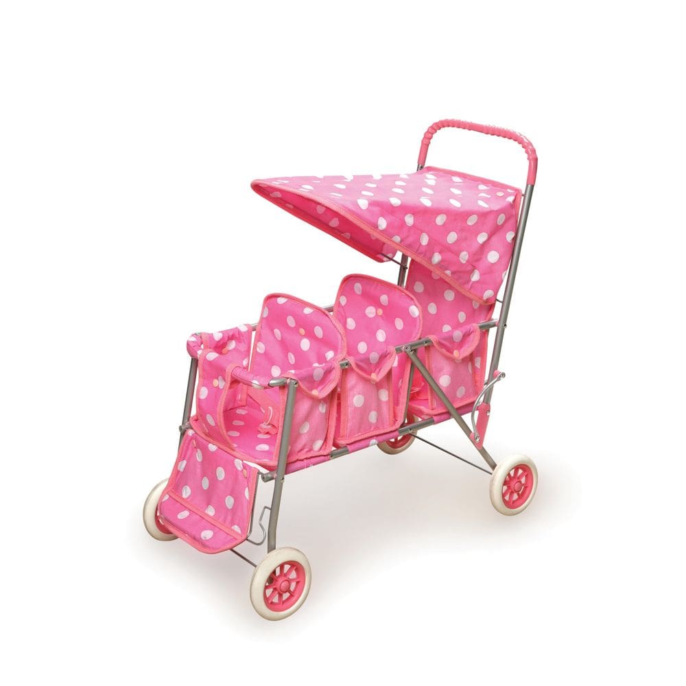 Carrinho de brinquedo Badger Basket Triple para 3 bonecas de até 18 polegadas