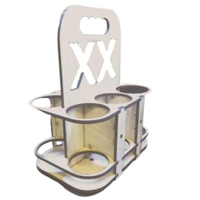 Porta Garrafa Mdf 6 Lugares Suporte Cerveja