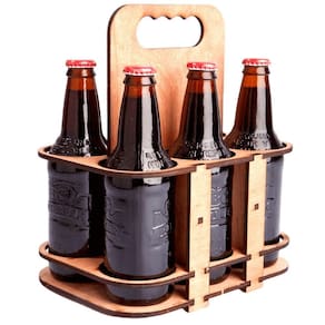 Porta Garrafa Mdf 6 Lugares Suporte Cerveja