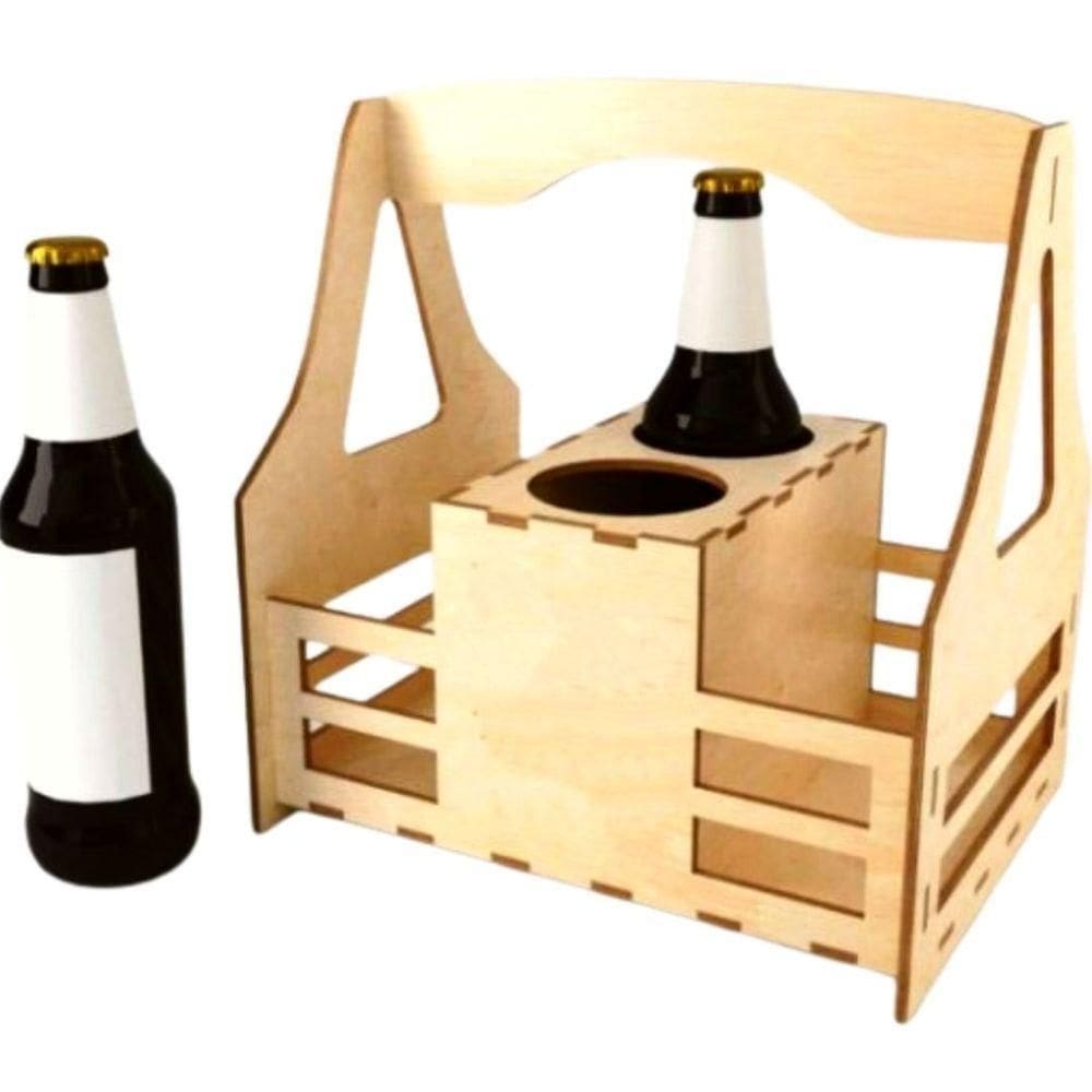Porta Garrafa E Copos Mdf
