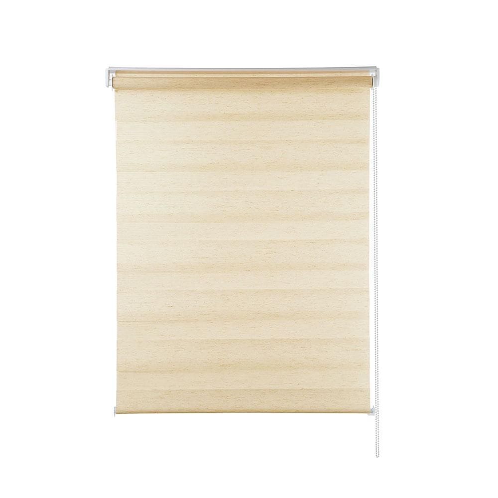Persiana Zebra Rolo Dupla 120X160 Bege Linho
