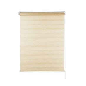 Persiana Zebra Rolo Dupla 120X160 Bege Linho