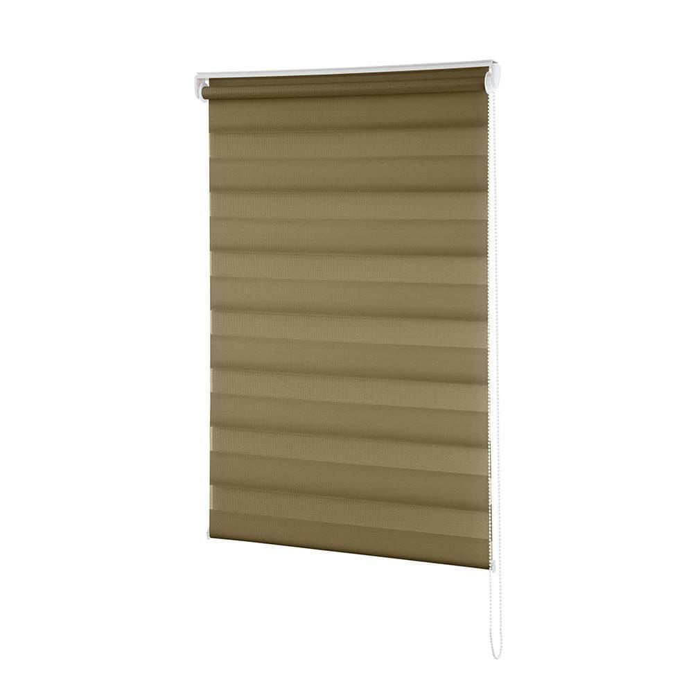 Persiana Zebra Rolo Dupla 120X260 Caramelo