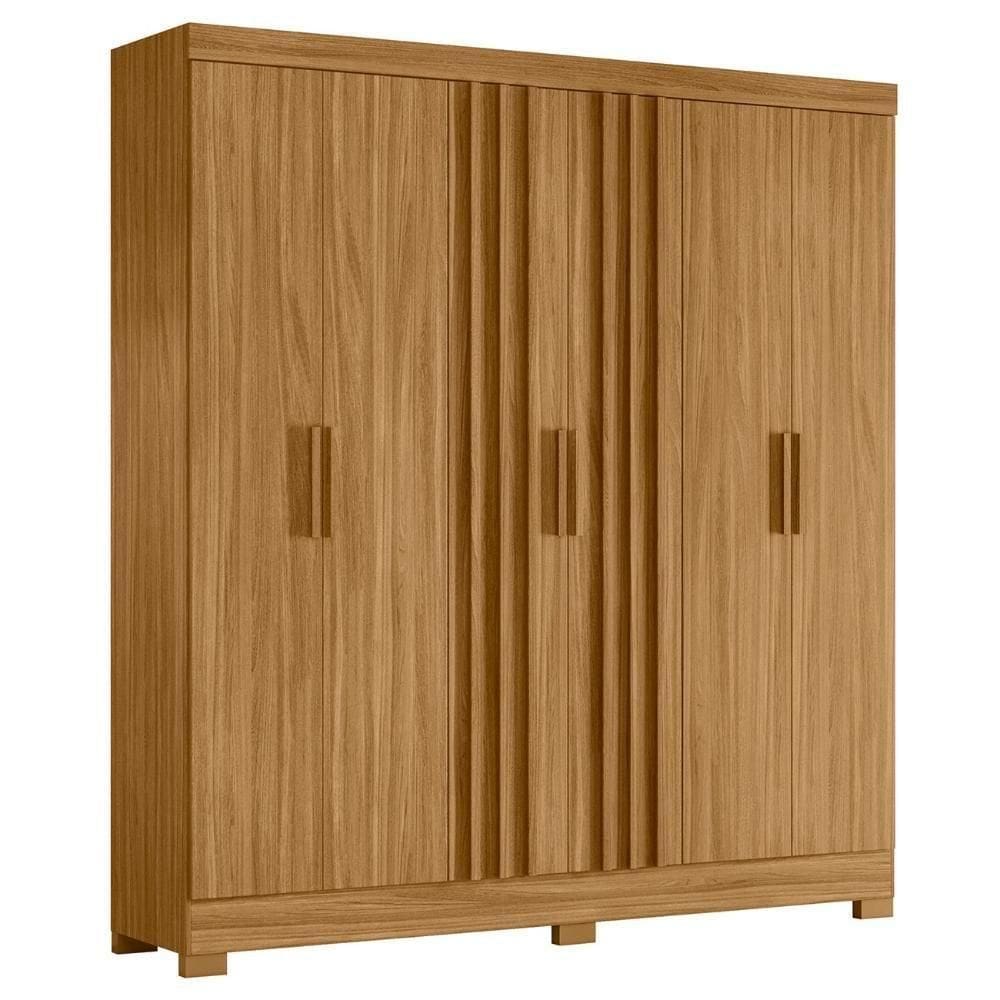 Guarda Roupa Casal 195cm Ripado Arlon M07 Freijó - Mpozenato