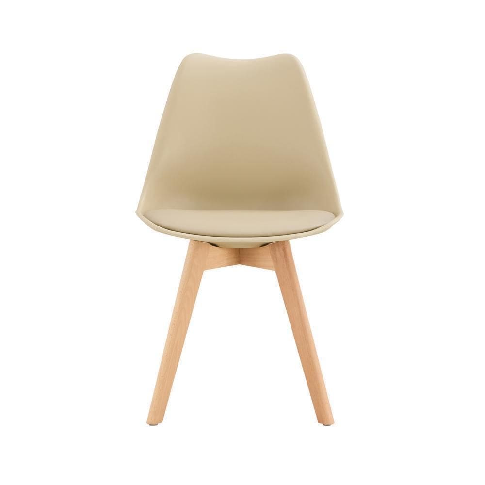 Kit 2 Cadeiras Eames Leda Nude