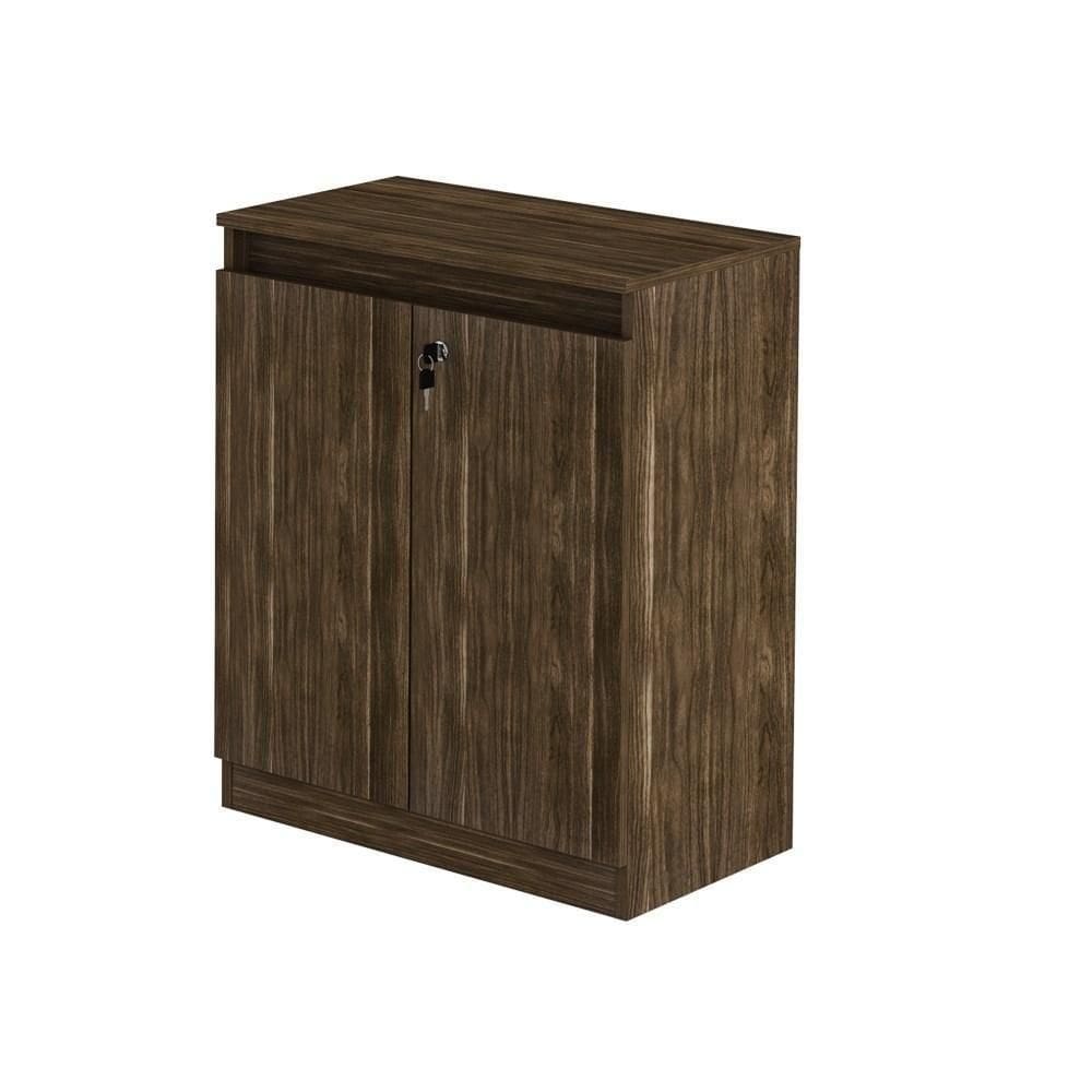 Balcão Para Escritório 2 Portas Me4149 Nogal - Tecno Mobili