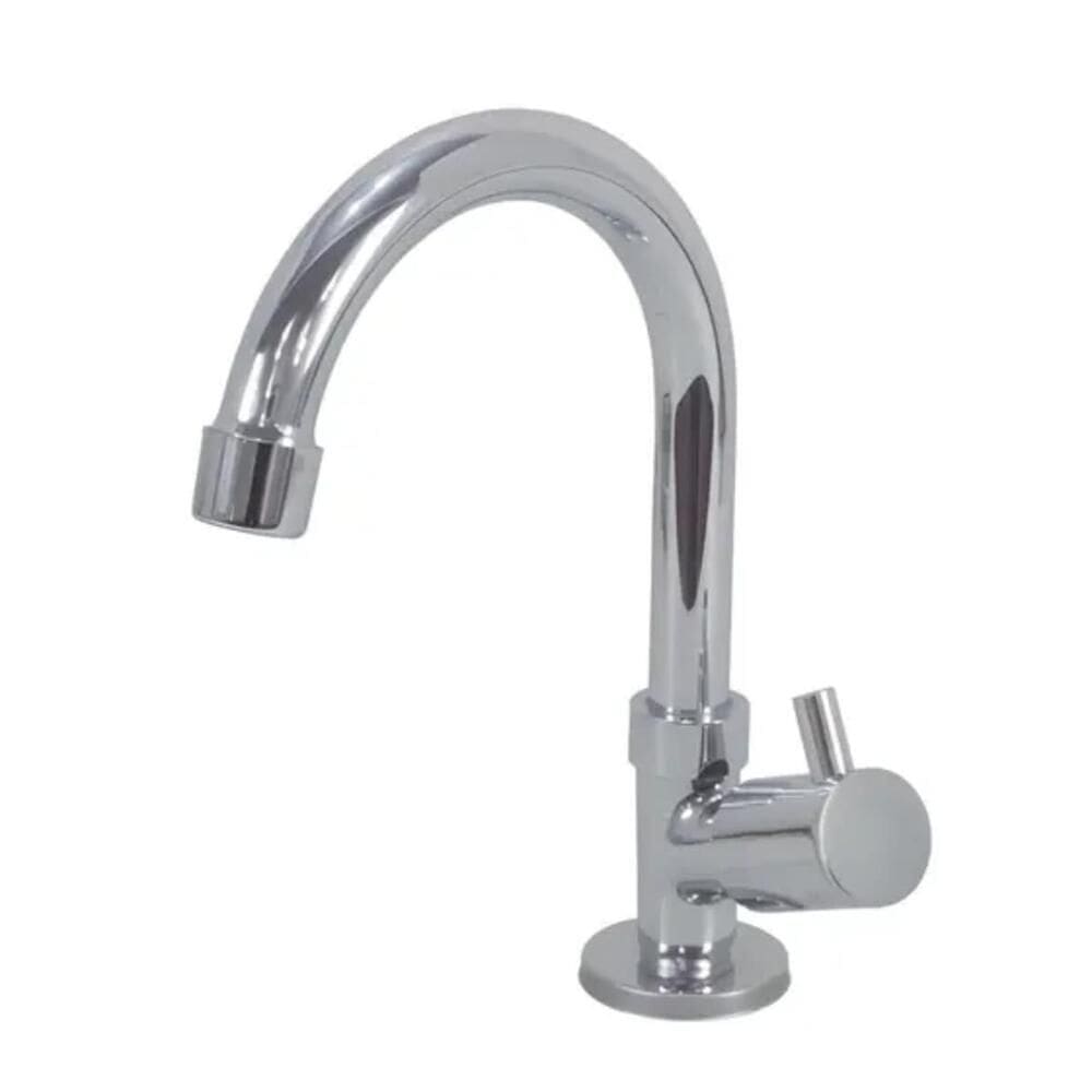 Torneira de Mesa Bica Alta para Lavatório MK Savassi Cromado 1195 C-35