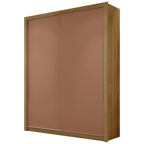 Guarda Roupa Solteiro 188cm 2 Portas Dubai Nature-camarim - Vila Rica